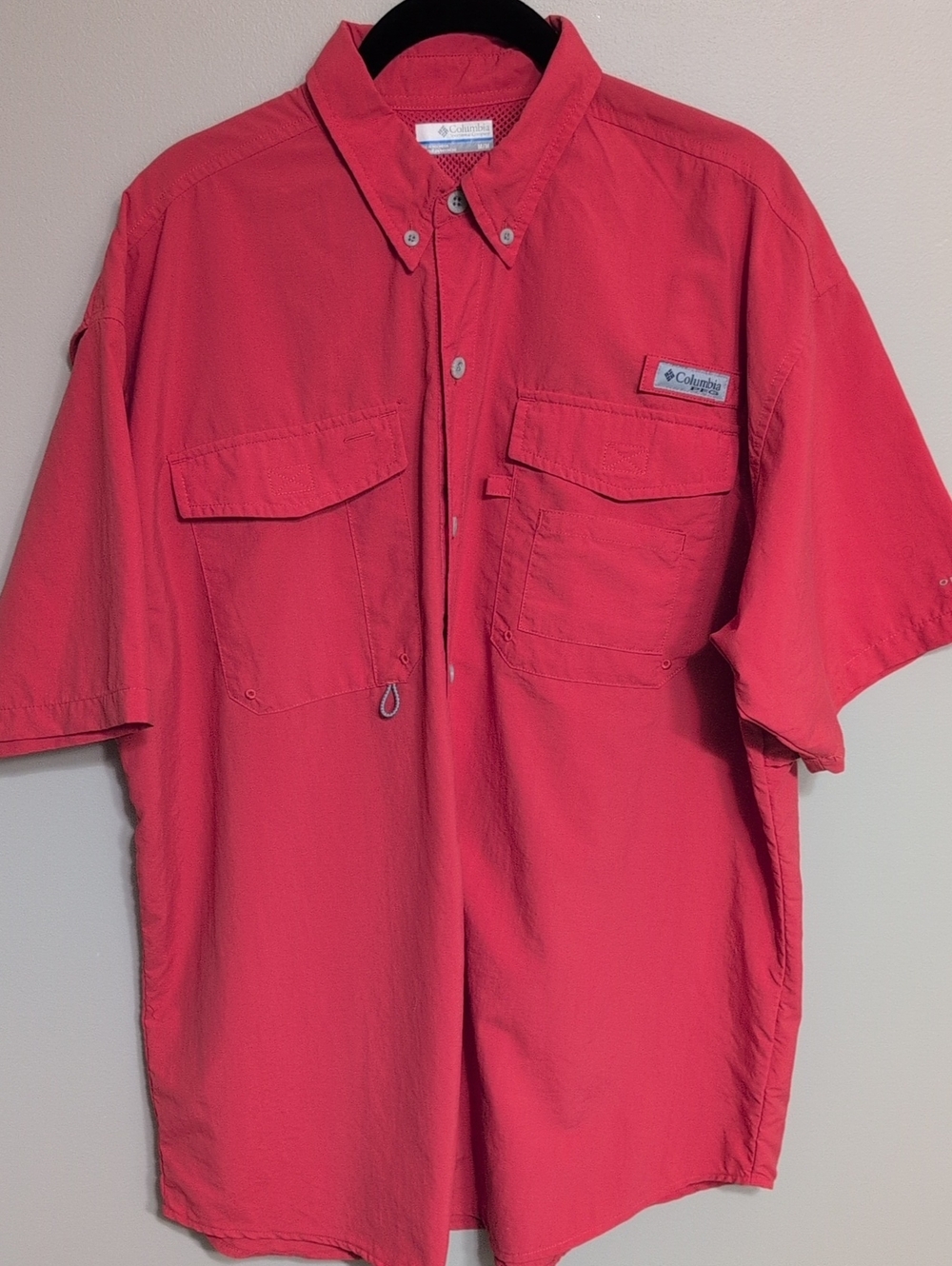 Columbia PFG Omni-Shade Short Sleeve  Button-Down Shirt